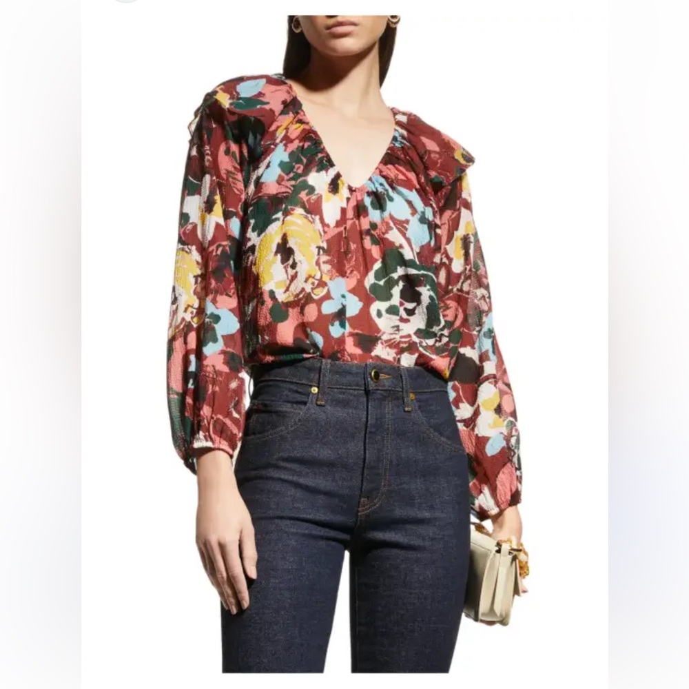 Tanya Taylor Kayla Floral Top